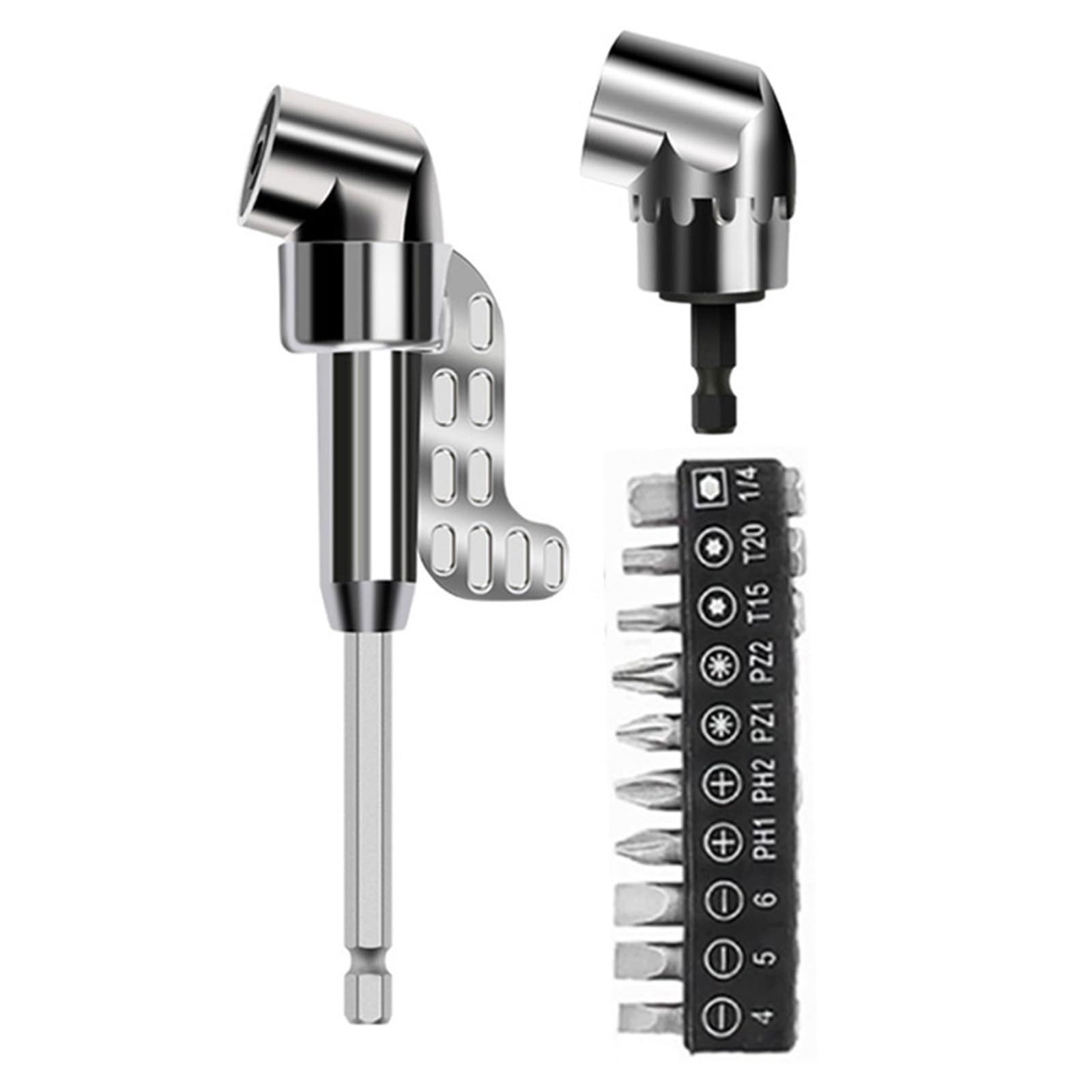 Tsophreniq 105° Angles Wrenches Drill Multifunctional Angles Bit Holder Attachment Adapter For Drilling Narrow Screwdriver Converters Multifunction Screwdriver Bit