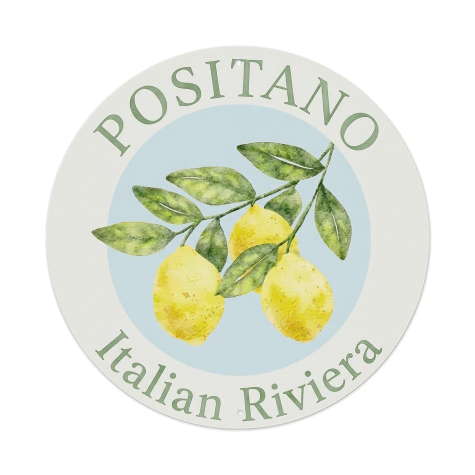 Vintage Travel Positano Italy Momento 2 Metal Tin Sign Plaque