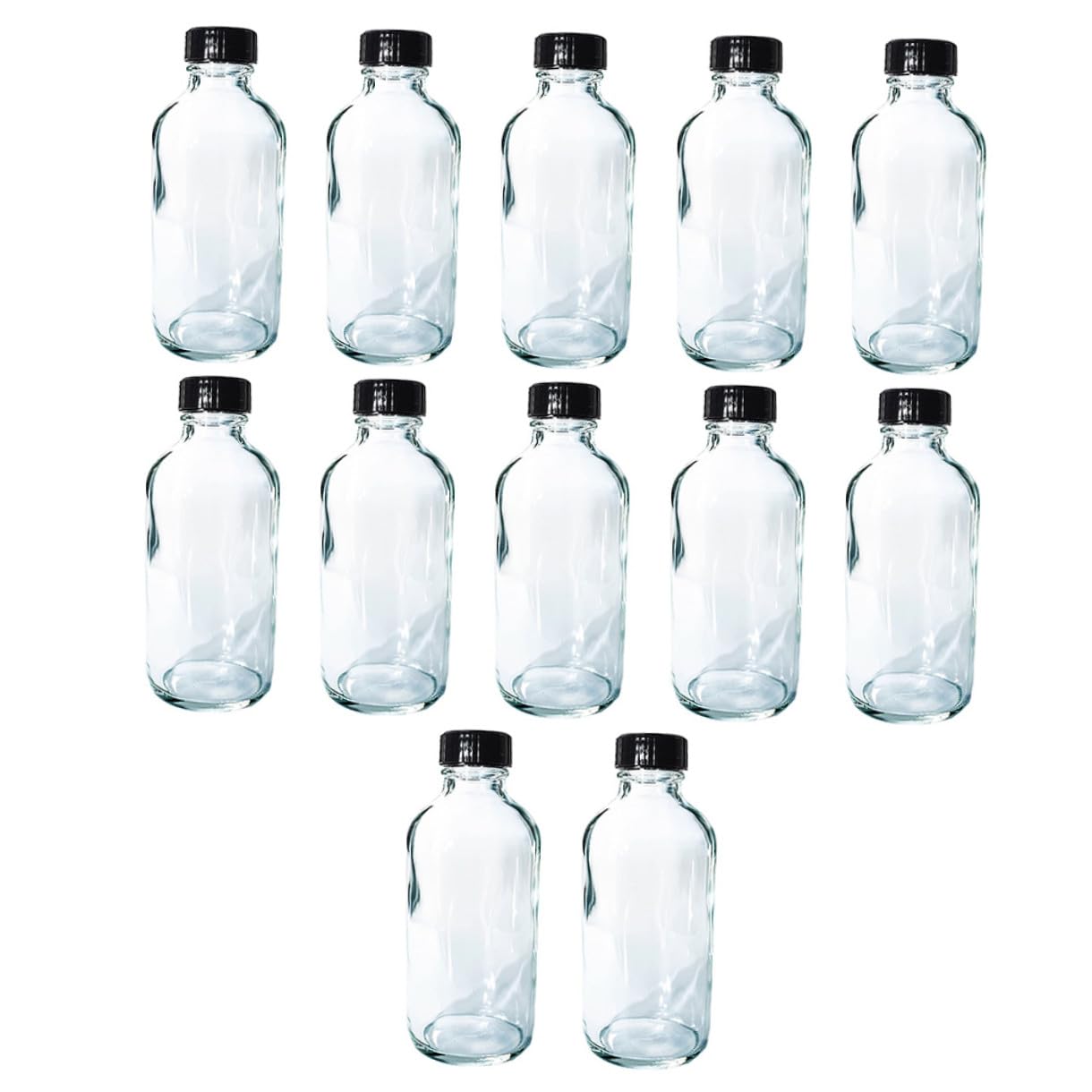 Flaconi Reagenti in Vetro 120ml 12 Pezzi per Campionamento | Bottiglie Vetro per Scuola e Ospedale, Flaconi a Collo Stretto, Formato da 120ml