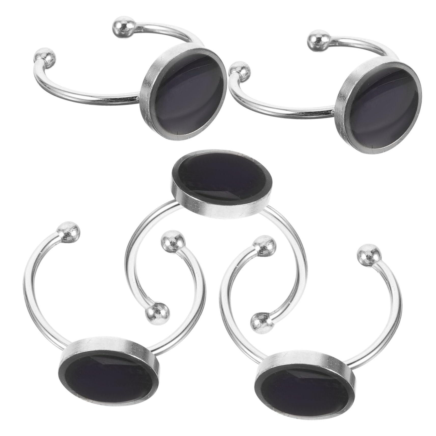 Operitacx 3 Series Anillo De Cambio De Color Para Mujeres Y Hombres Acero Inoxidable Ajustable Y Divertido Para Celebraciones Y 5 Piezas X 3