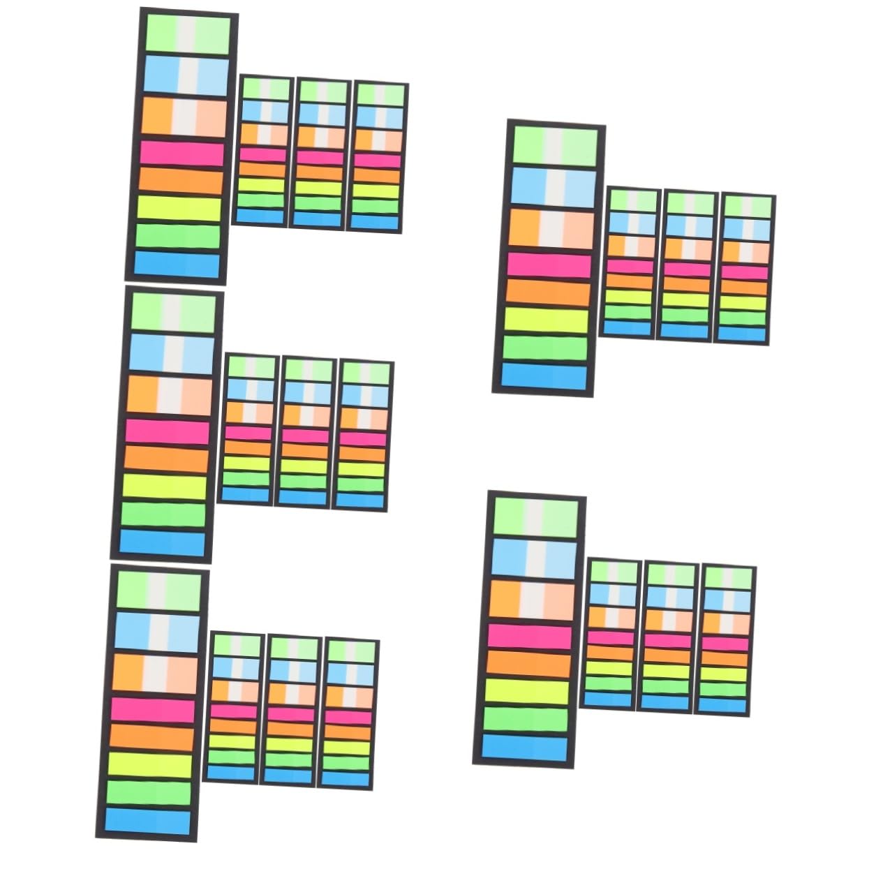 Abaodam 5stücke Bunte Selbstklebende Lesestreifen Transparente Index Tabs Für Schüler Wiederverwendbare Seitenmarkierungen Leichtes Design Für Einfaches Markieren Und Hervorheben