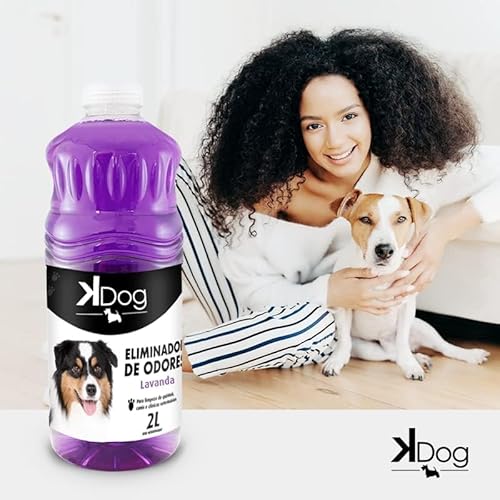 Eliminador de Odores para Cães e Gatos, Aroma Lavanda, KDog, 2 litros