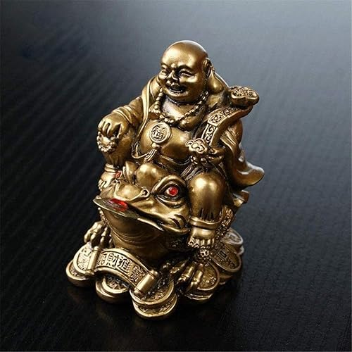 Miniatura 4 de JUZZQ - Esculturas de resina de buda sonriente estatuas de mobiliario para el hogar y la oficina