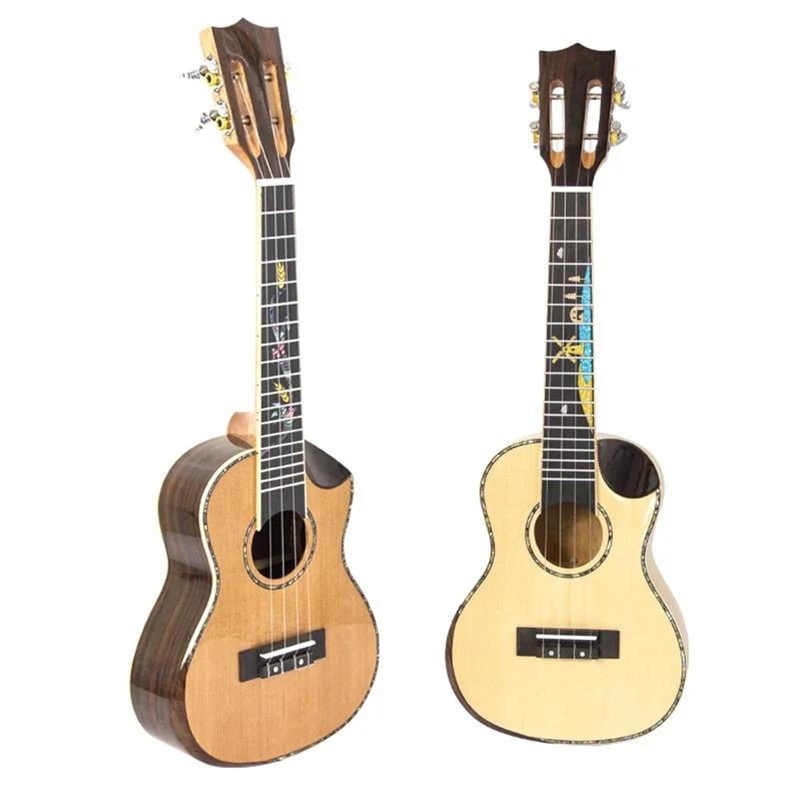 Ukulele 23calowa Mała Gitara Z Litego Drewna Dla Początkujących