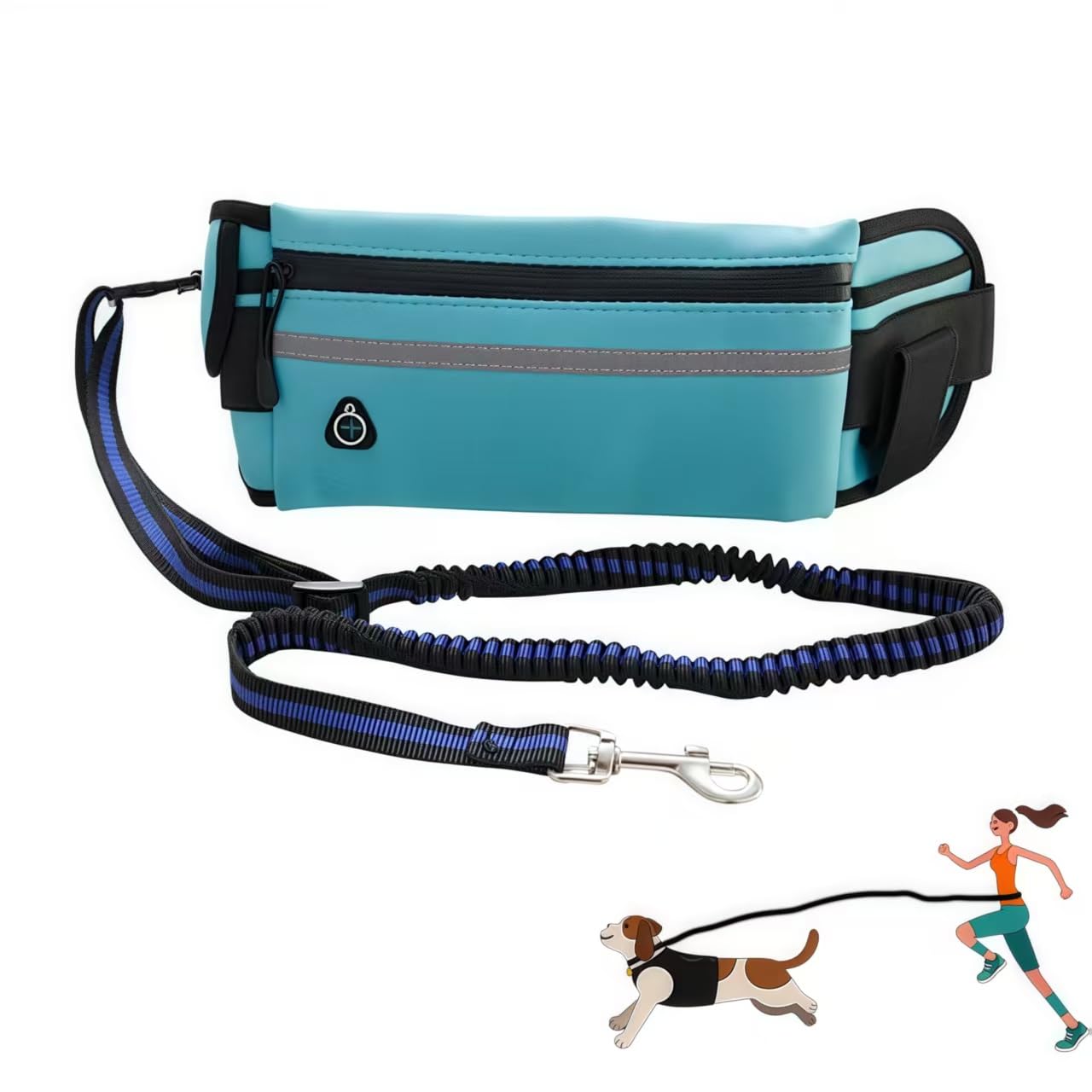Vndnsy Hands Free Dog Lead 110-163 cm