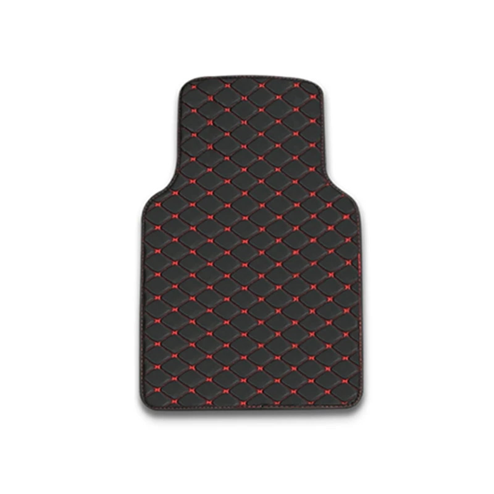 Uniwersalne dywaniki samochodowe, dywaniki podłogowe, podkładki pod stopy, dywaniki wewnętrzne, wodoodporne dywaniki samochodowe, stylizacja części(1 pcs black red)