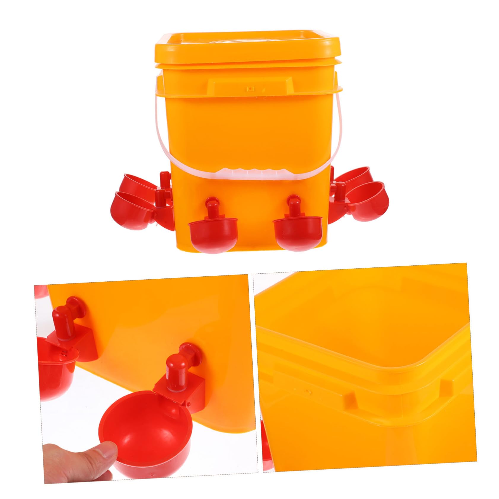 Abreuvoir pour Poulets Automatique avec Tasses D’abreuvement, 1 Set | Remplissage Facile, Distribution Automatique de L’eau, pour Cailles et Animaux Domestiques