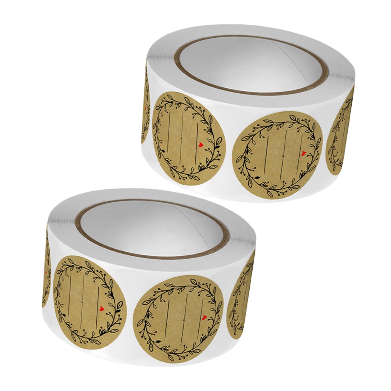 Uonlytech 4 ensembles Étiquettes Autocollantes Autocollants D'Emballage Autocollants Numériques Étiquettes Amovibles Remerciements De Nom Mignons 2 rouleaux*4