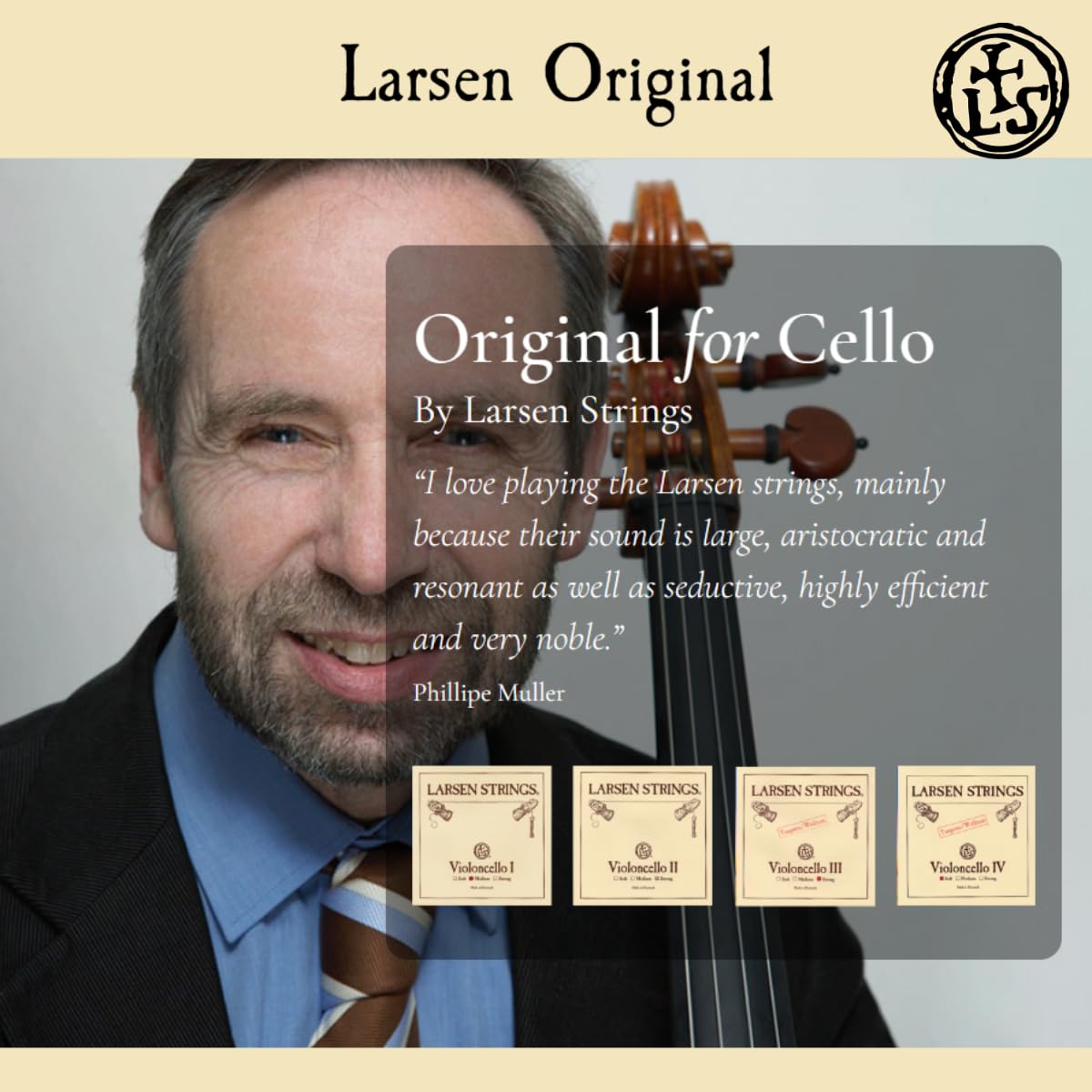 Amazon.com: Larsen Original Cello Strings – Medium Tension Set