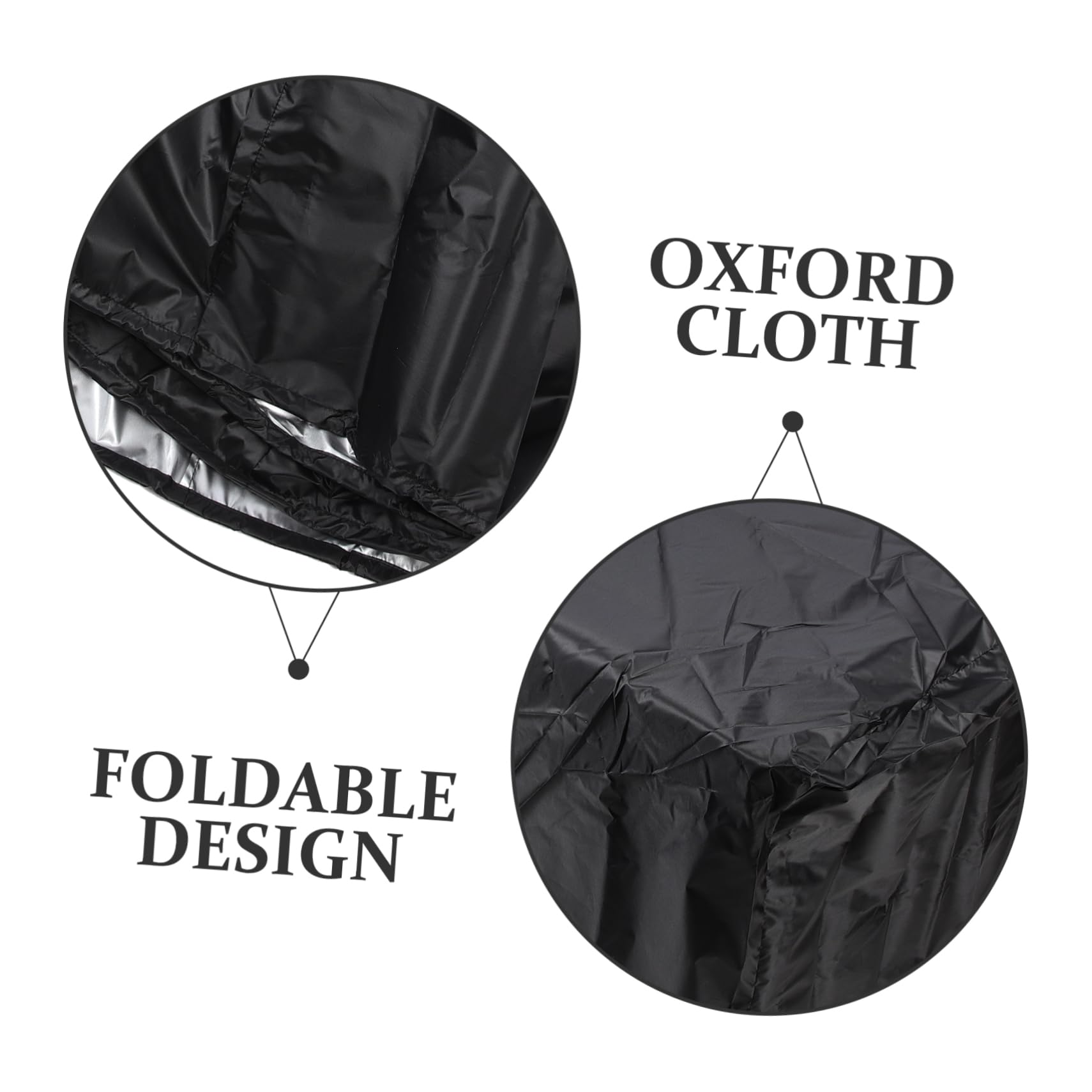 Toddmomy Housse de Chariot de Camping Bâche Anti-Pluie Noir en Tissu Oxford et Protection Solaire, Adaptée pour Chariot Pliant Extérieur Lors de Pique-niques et Camping