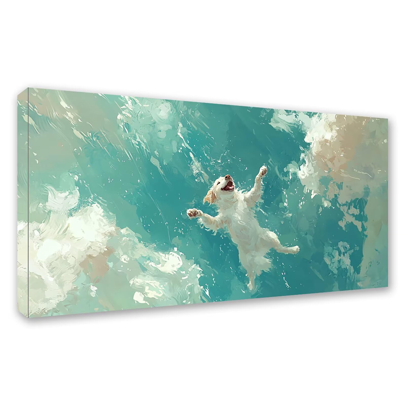 Diamond Painting Adultos Animal Pintura Diamante, Perro Diamond Painting 5D Completo, DIY Cuadrado Bordado Punto de Cruz Cuadros de Diamantes Kit para Decoracion Hogar, Regalo Mujer 160x80cm 0J-562