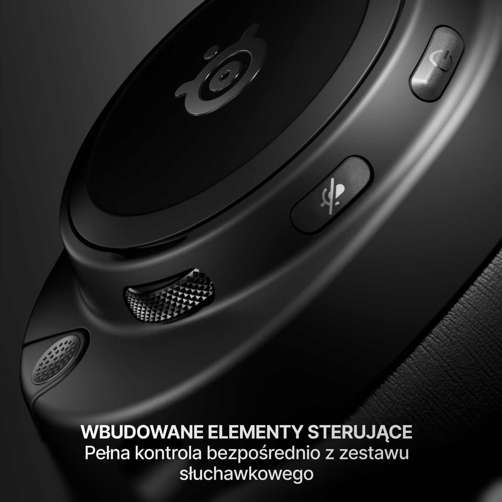 SteelSeries Arctis Nova Elite – Bezp. zestaw słuch. Hi-Res - 96 kHz/24 bitów - Głośniki z wł. węgl. - ANC - Red. szumów SI - Aplik. - 2,4 GHz + BT - Miks wielu źródeł - OmniPlay PC+PlayStation+Xbox