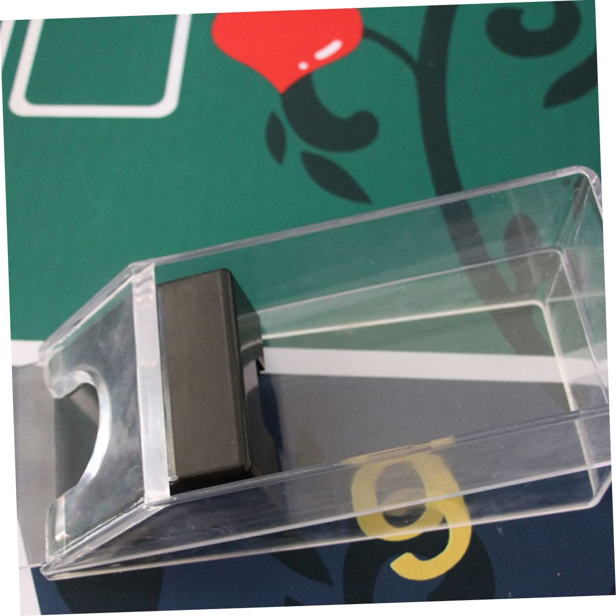 Homoyoyo Distribuidor De Cartas Zapato Reutilizable De Acrílico Portátil Repartidor De Tarjetas Resistente Al Desgaste para Uso El Hogar