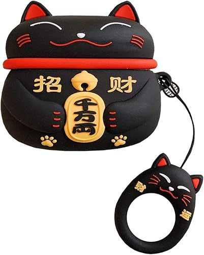 Yatchen Funda para Airpods 3, linda funda protectora de silicona suave Kawaii con llavero a prueba de golpes, funda de carga para AirPods 3 para