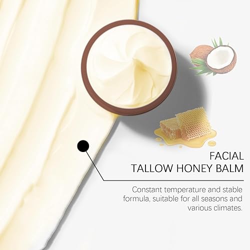 Miniatura 3 de Sarga batida de ternera y bálsamo de miel  4.23 oz, hidratante facial y corporal orgánico sin perfume, alimentado con pasto, loción nutritiva para