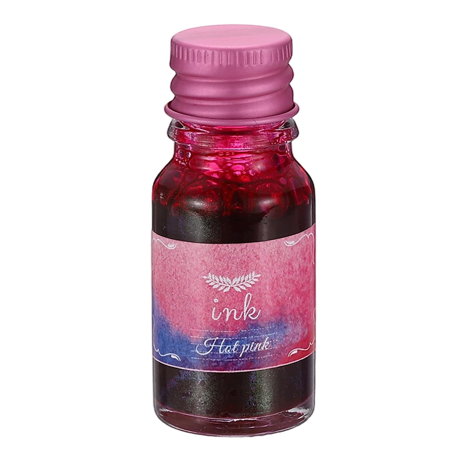 PATIKIL Fountain Pen Ink Rose Red, 10ml Calligraphy Pen Bottled Ink Non-Carbon Colorful Smooth Flow Color Dip Drawing Set Art Supplies for Writing Painting Journaling