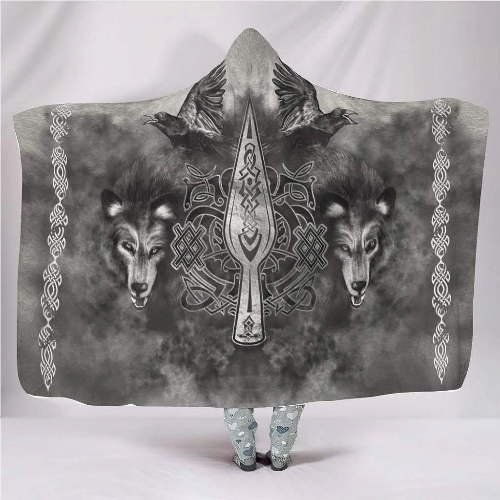 Couverture à capuchon YABEME en flanelle super soft contre le froid
