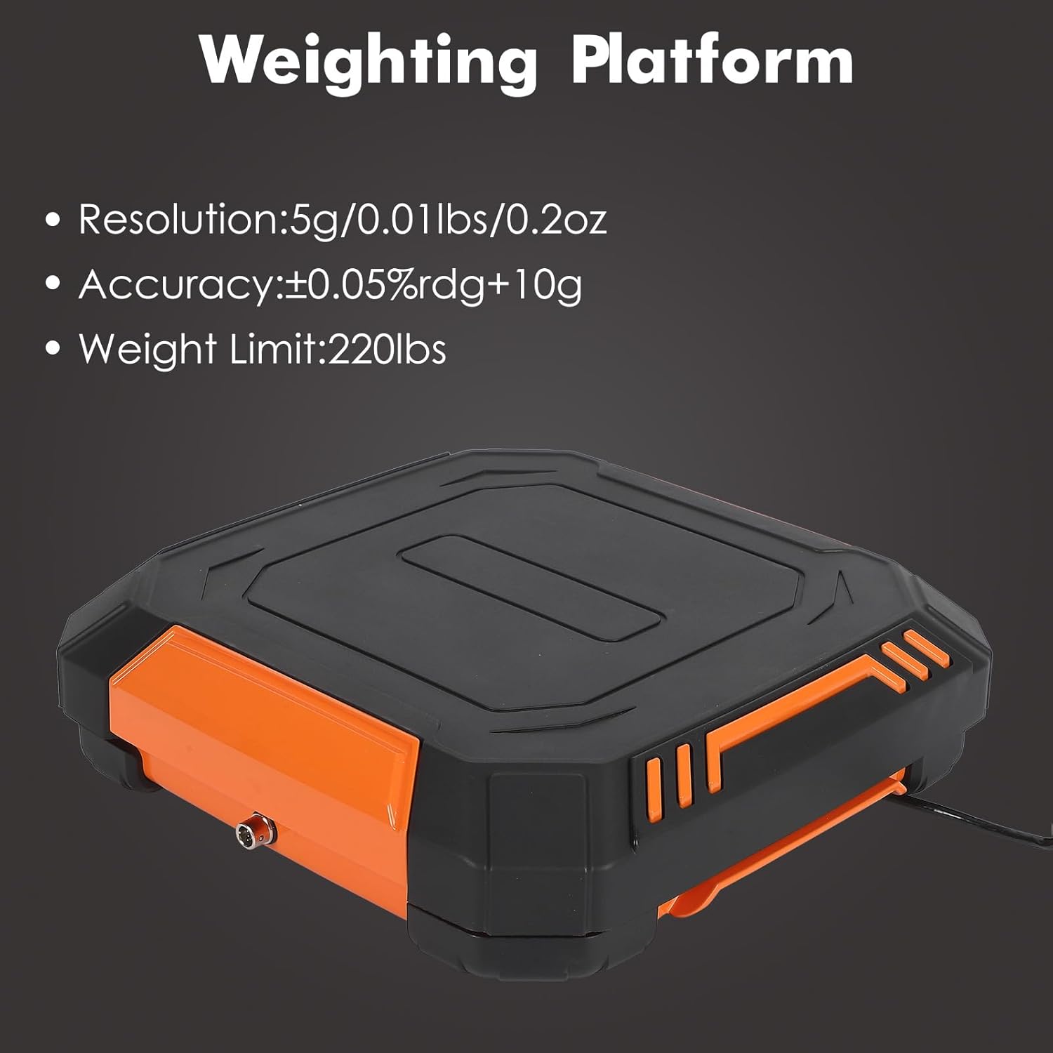 GarveeHome High Precision 220 LB Electronic Digital Refrigerant Charging Weight Scale, Compact & Versatile, Digital Multi-Button， Digital Screen, Non-Slip Pad, for Refrigerant Recovery Tanks