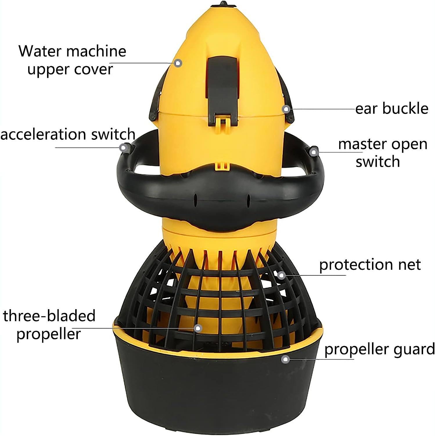 Scooter de mer de plongée sous-marine électrique 500W, pour plongée natation