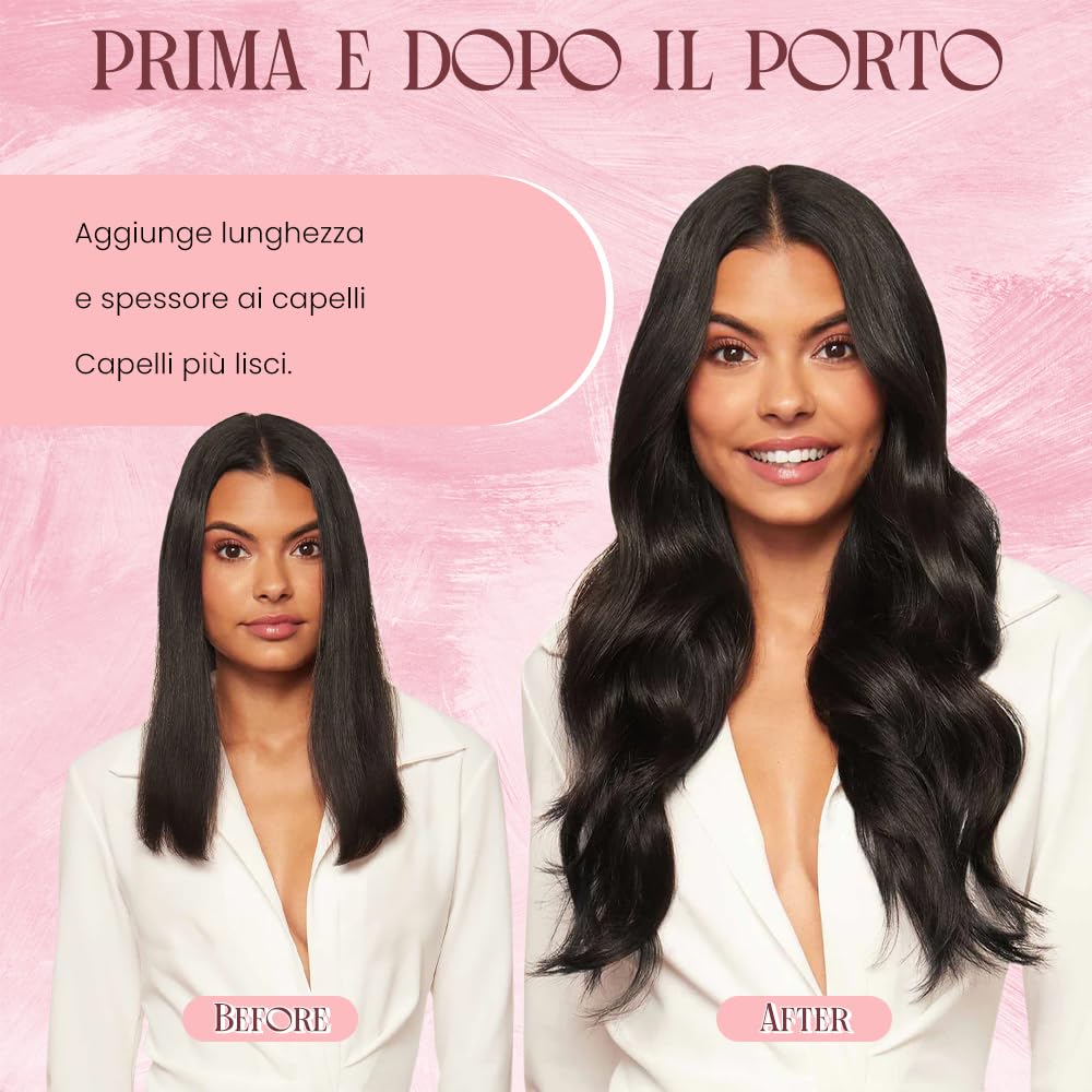 Dopinki do przedłużania włosów z klipsami, 45 cm, 8 sztuk, miękkie, naturalne, ręcznie wykonane, prawdziwe włosy, długie, gładkie, clip in, 100 g, #1BT1BPGREY