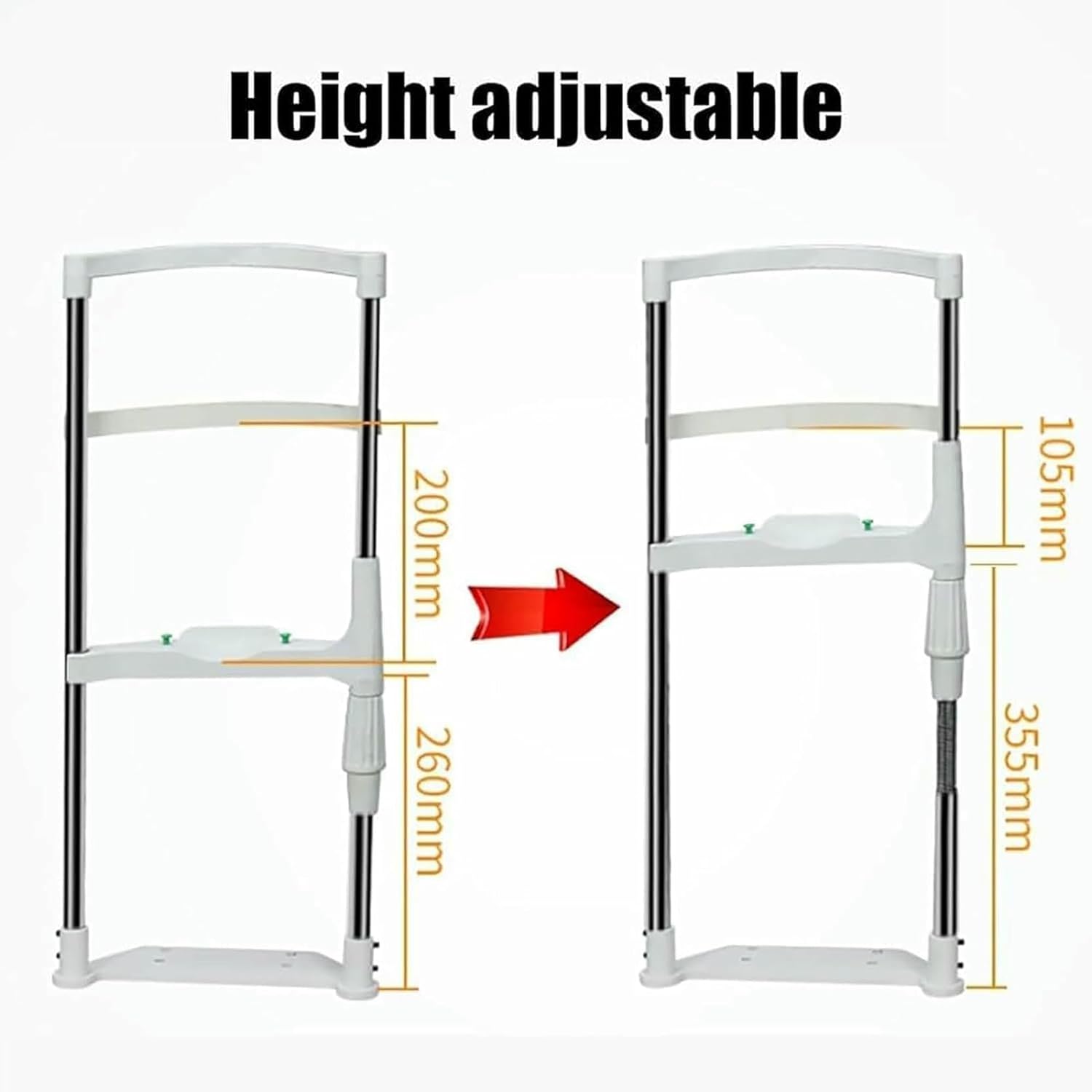 Lifting Chin Bracket Equipment Support with Adjustment Knob Lifting Distance0-95mm