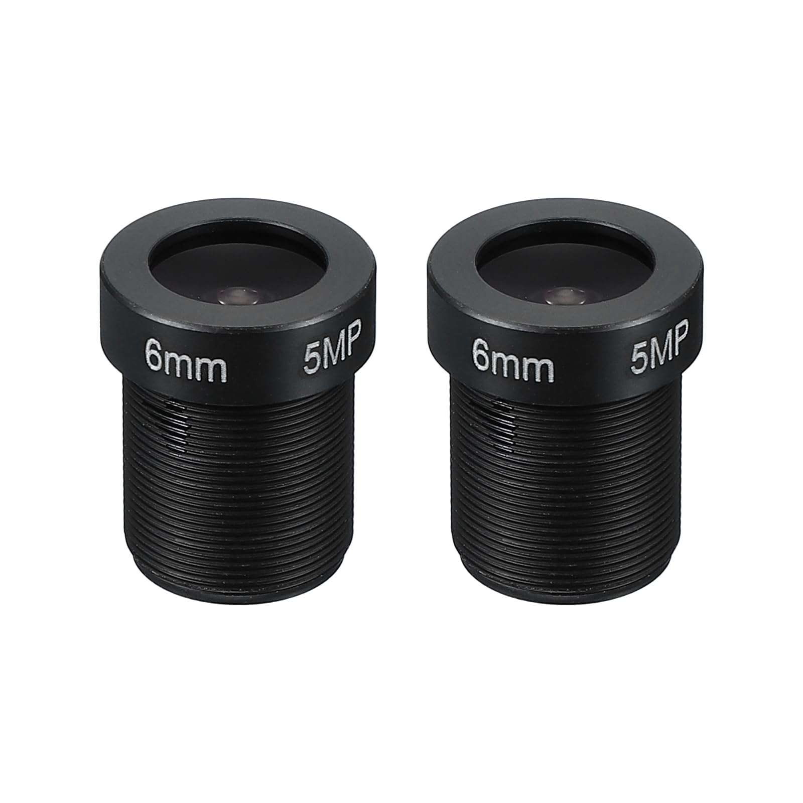 PATIKIL 8mm CCTV Camera Lens, F2.0 FPV Security Camera Lens 2MP 1080P Super Clear Camera Lens 48° Angle Lens M12 Threaded Dia for IP Camera Panoramic, 2 Pack