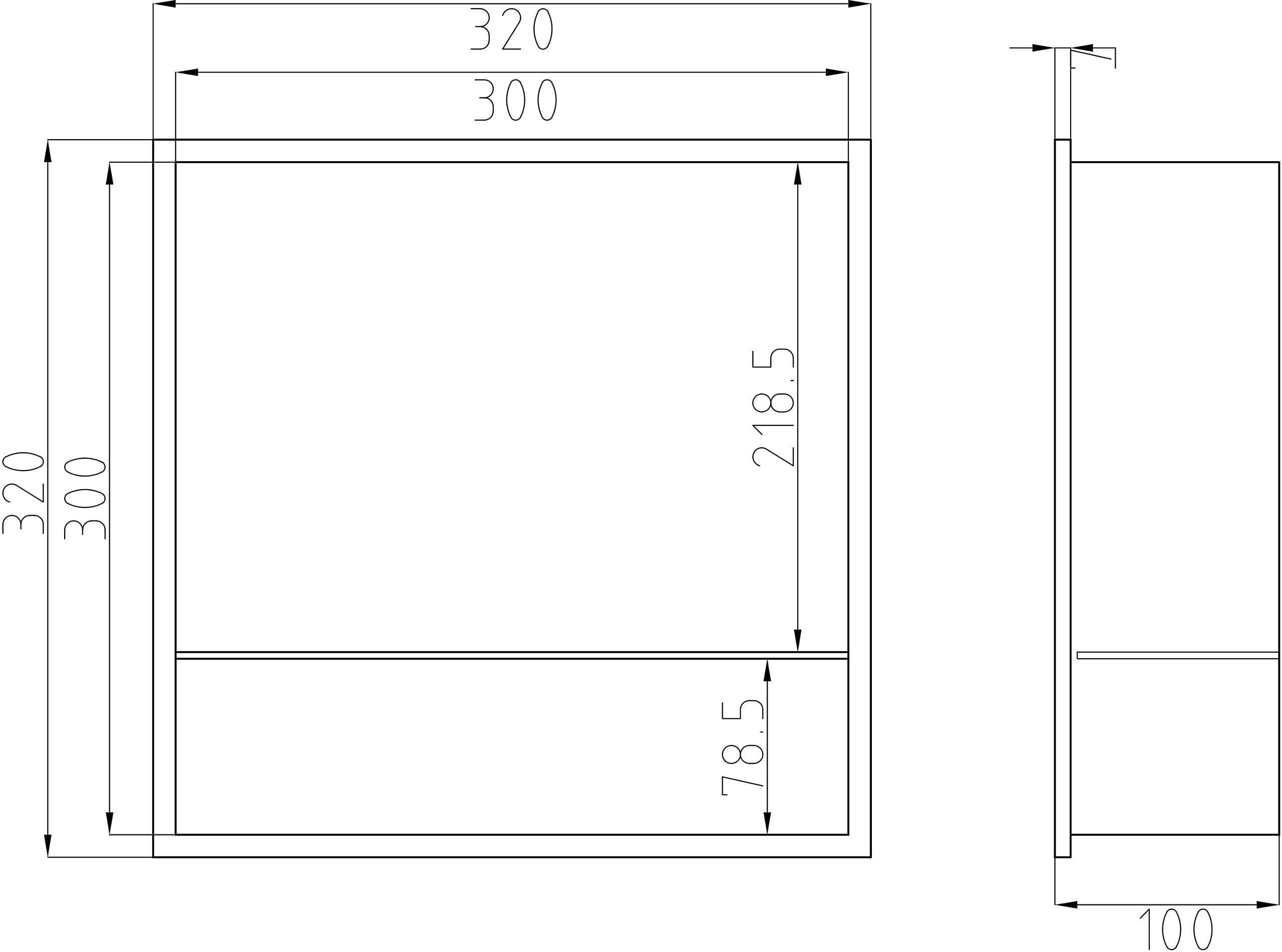 BERNSTEIN Półka prysznicowa ze stali nierdzewnej NT303010X z półką - 30 x 30 x 10 cm Regał do montażu, elastyczny montaż - Idealna półka prysznicowa - Kolor: Broń