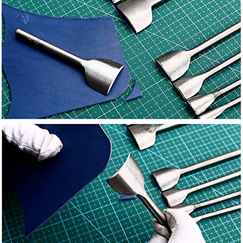 Uujoly 7 Pcs Leather Half-Round Shaped Cutter Leathercraft Punching Tools Punch Strap Belt Wallet Bag Diy Handwork #TOP2
