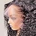ANDRIA Curly Wig Lace Front Wigs Natural Curly Synthetic Long Wigs Heat Resistant Fiber Hair Wigs for Black Women 26 Inch Curly Black Color Hair Wigs