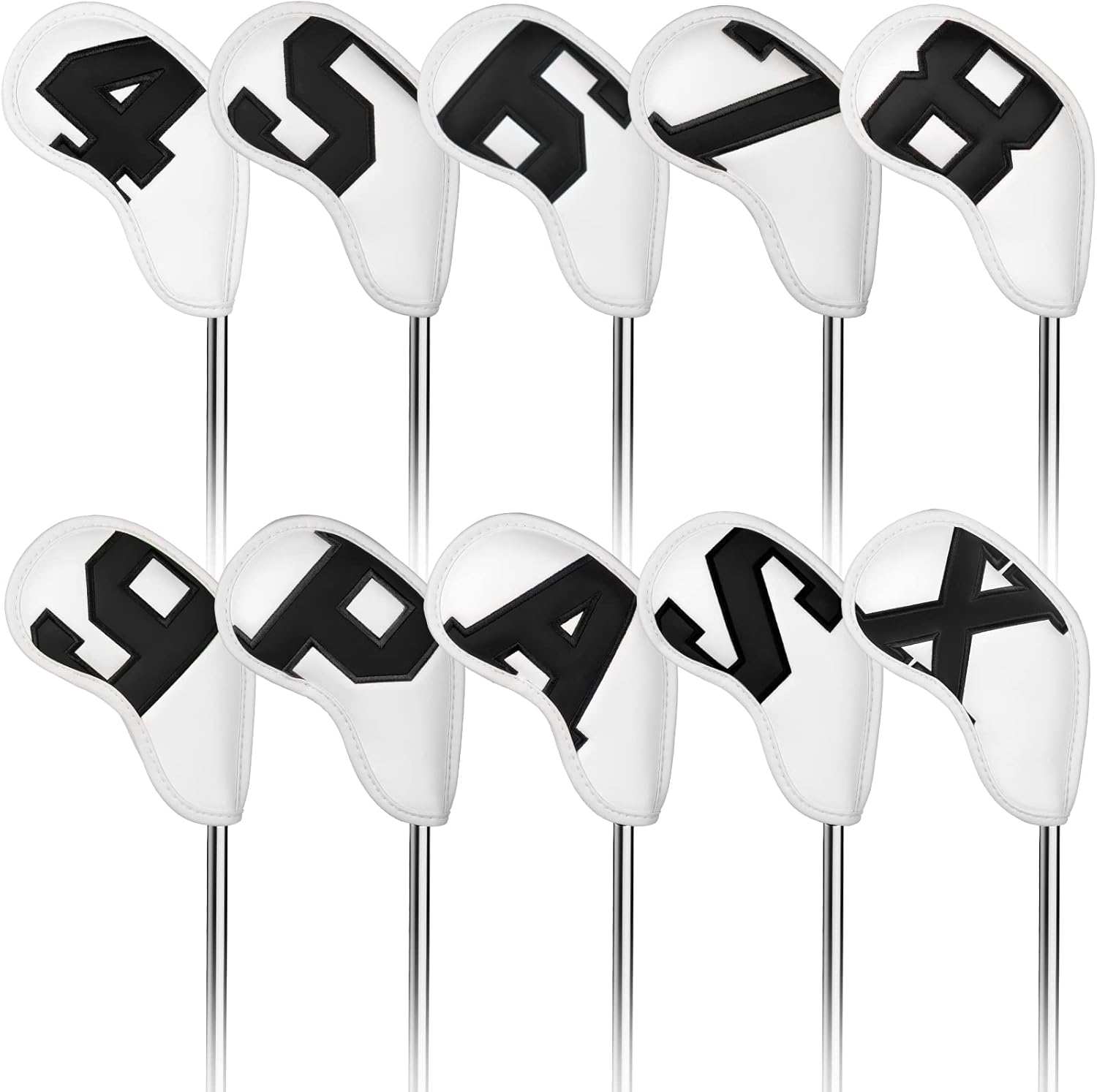 Craftsman Golf Magnetic Iron Headcovers Protective Cover with Large No. Available for Customize Name