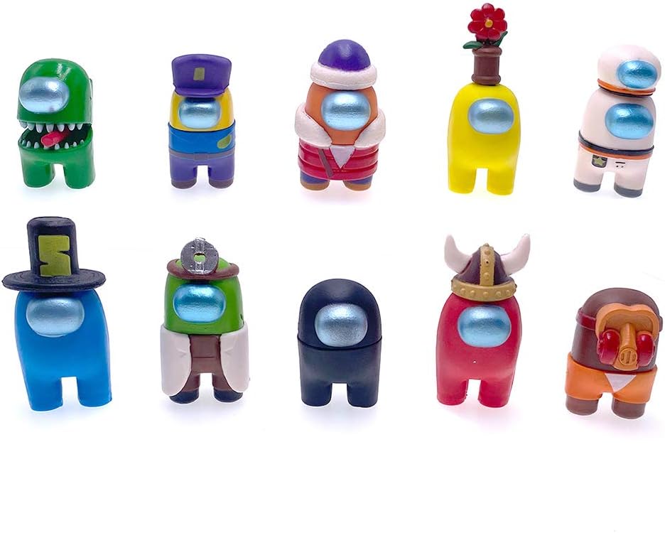 FUNDISINN Werewolf Kill Game Figures Toys PVC Action Figures Model Toys Cake Decorations for Game Accessories Computer Desktop Dolls Gifts Space Collection Toy (12Pcs-B) : Toys & Games