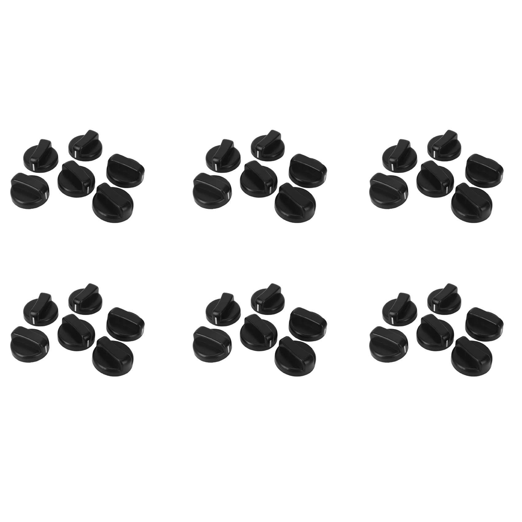 Jnchdghwa Black 36 Pcs Kitchen Plastic Gas Stove Cooker Control Knobs