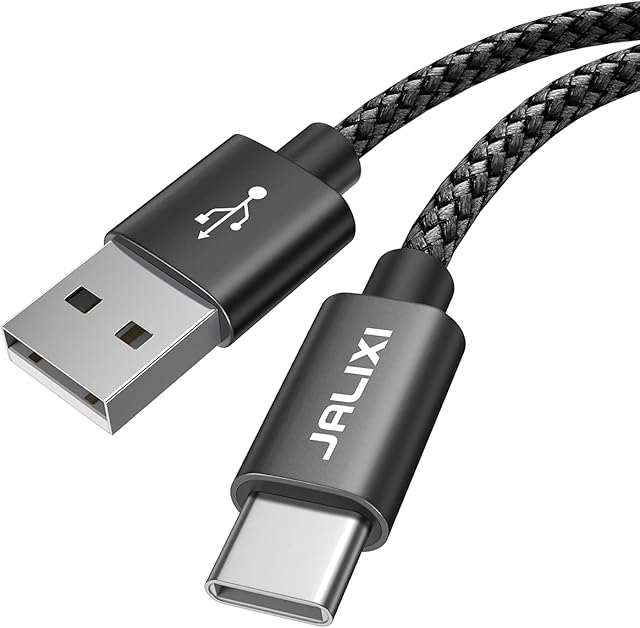 JALIXI USB C Charger Cable 1M, 3A Fast Charging Type C Charger Lead Nylon Braided for Samsung Galaxy S10 S9 S22 S21 S20 fe, A12 A13 A52 A52s A53 A50 A51 A02s A03s A20e A21s M13, Pixel Xperia Switch
