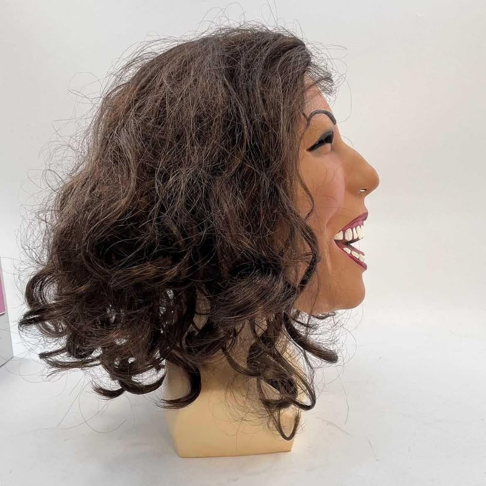 Latex Mask of Kamala Harris - Ideal for Halloween Festivities and Celebrations of US Presidential Elections