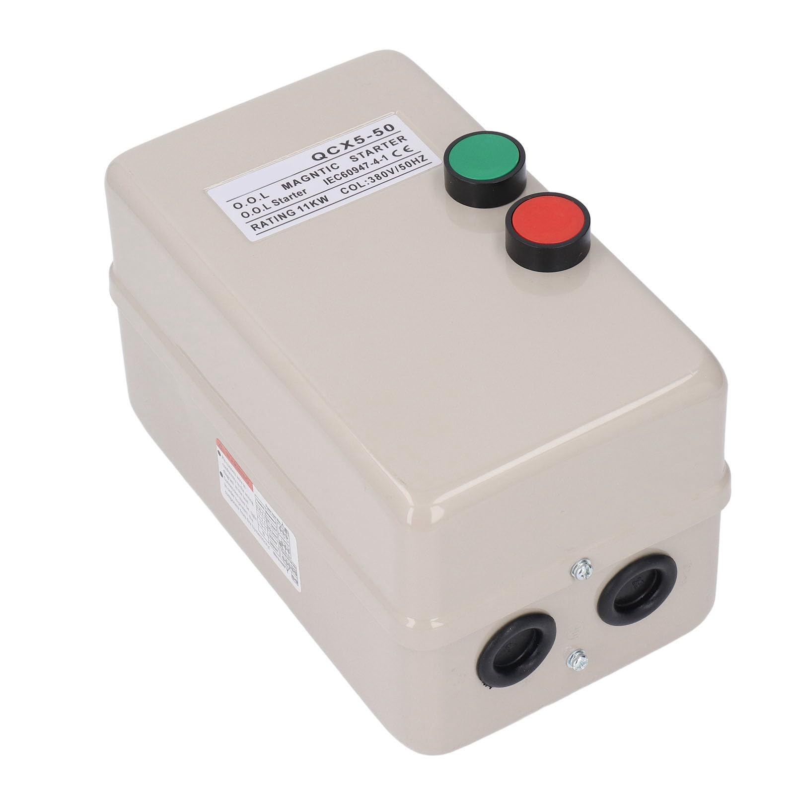 Interruptor de Control de Arranque de Motor Eléctrico de 11 KW, Arrancador de Motor Magnético de Alto Rendimiento 380 V, Trifásico, para Fábricas y Hogares, Hierro