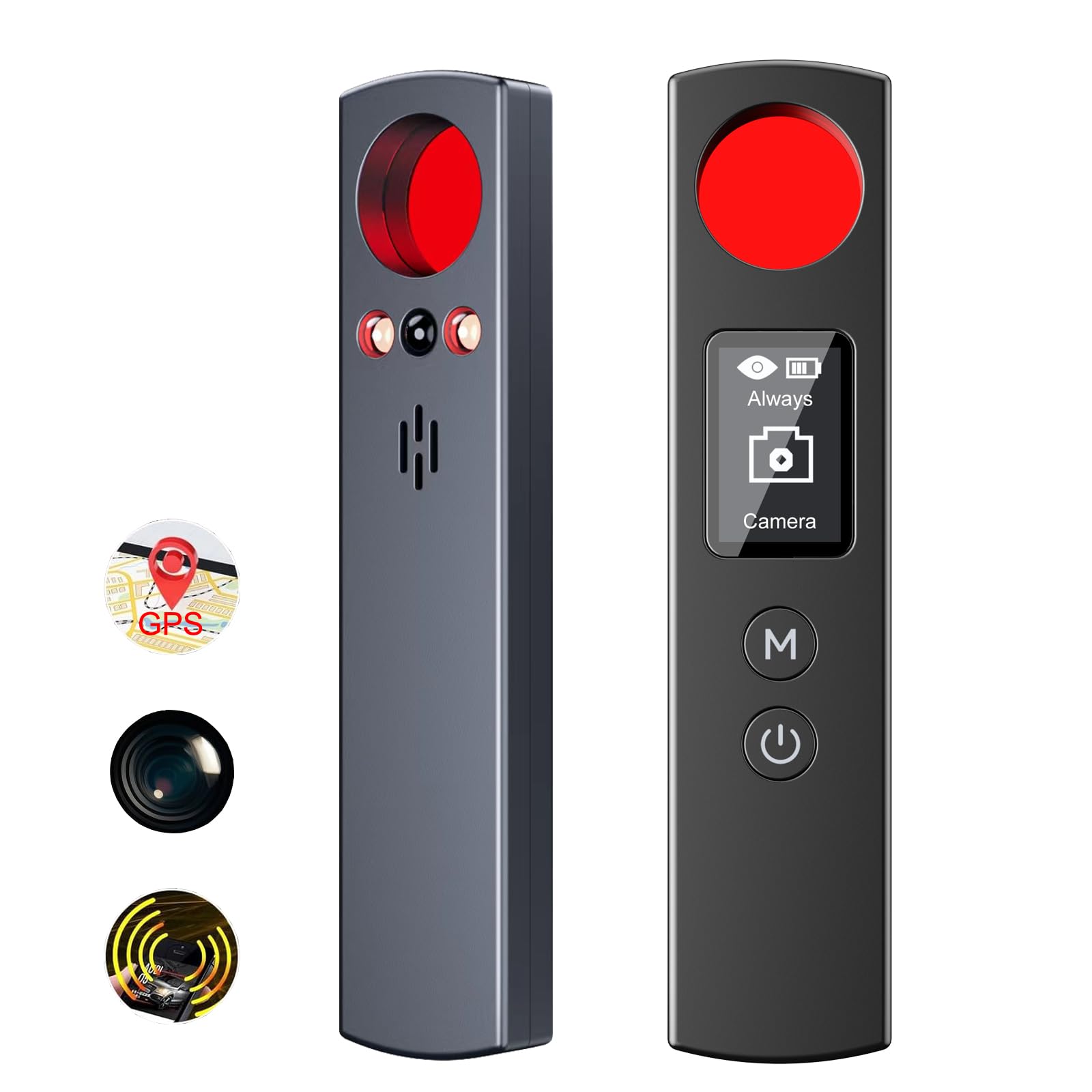 Versteckte Kamera-Detektoren, Anti-Spionage-Signalfinder, Bug Sweeping Gerät Hören RF Detektor, GPS Tracker Detektor, Infrarot Magnet Sentry SOS 6 Modi für Hotel Reisen Home Office mit OLED-Bildschirm