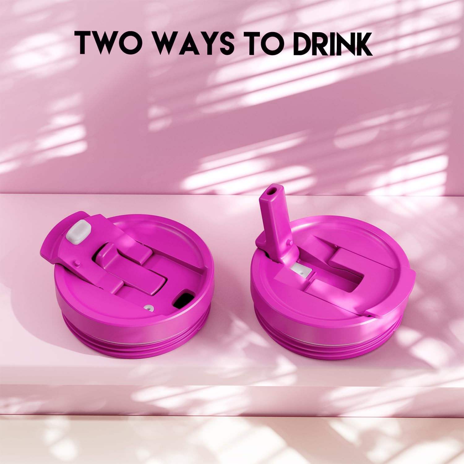 Meoky 32 oz Tumbler with Handle and Flip Straw, 100% Leakproof Tumbler with Lid and Straw, Stainless Steel Insulated Cup, Cupholder Friendly, Keeps Cold for 24 Hours (Celebration) - Image 5