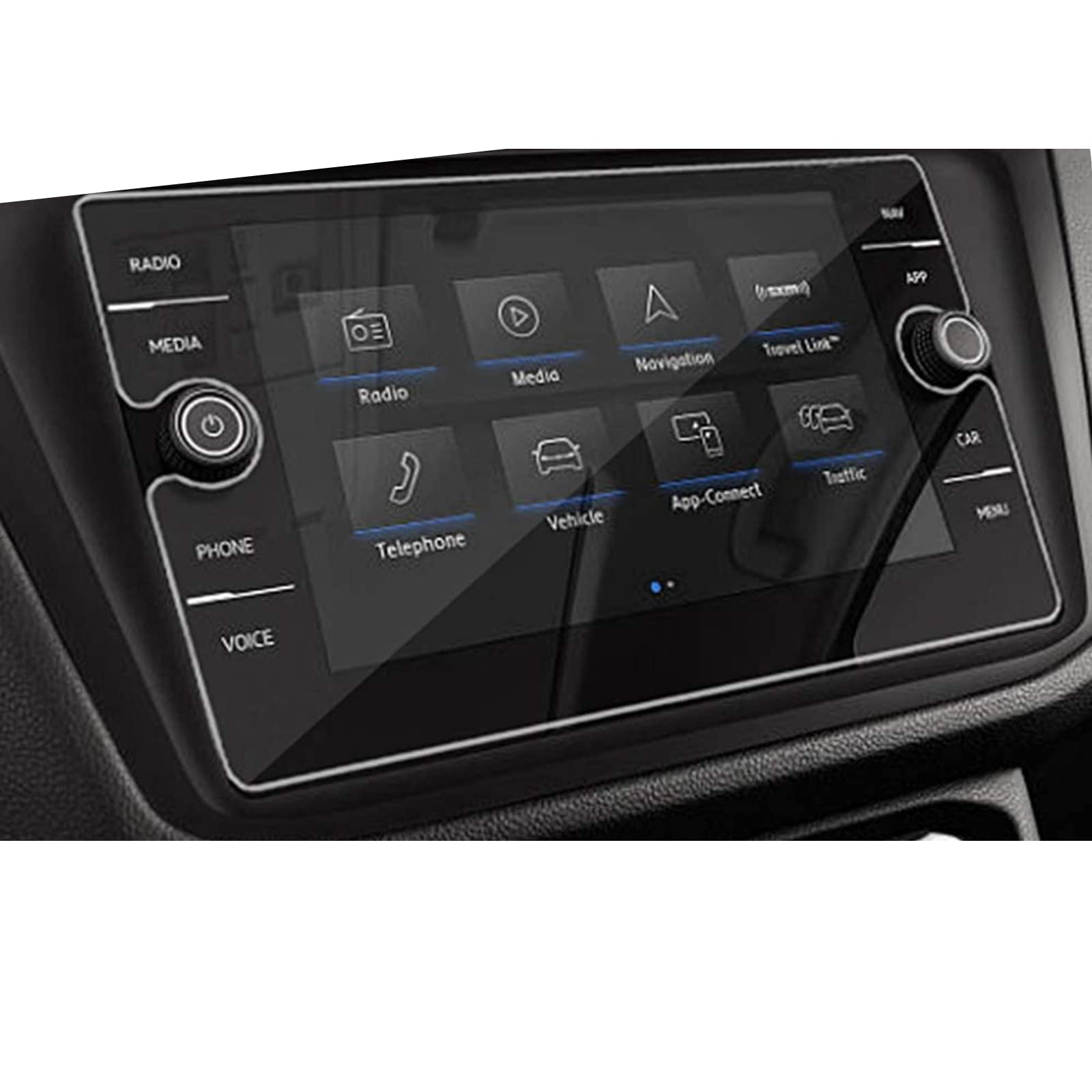 Verre trempé de voiture autocollant écran GPS tactile LCD pour Atlas R-Line