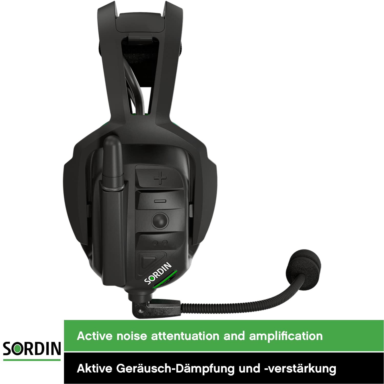 Sordin Share Gehörschutz - aktiver Gehörschützer mit Netzwerk-Kommunikation - EN 352 - mit Sprach-Assistent & FM-Radio