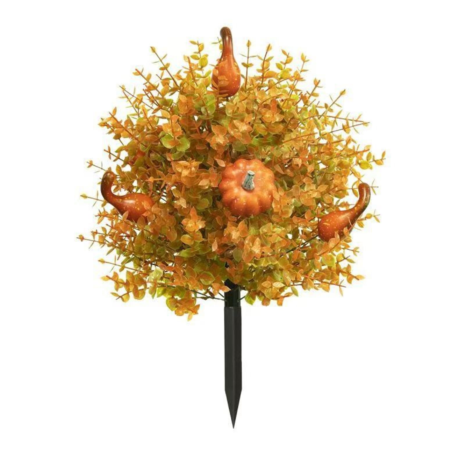 WBCDXCBB Festival Simulation Green Plants Autumn Eucalyptus Planting Fake Flowers Potted Ornament 1Pcs(4)