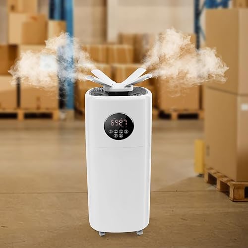 Miniatura 2 de Humidificador grande para toda la casa, 5.5 galones de llenado superior de niebla fría para 3000 pies cuadrados con 3 niveles de niebla, boquillas