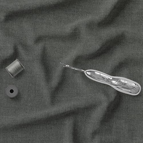 Image of BIGREAMS Unstitched Yarn Dyed Pure Cotton Denim Shirt Fabric - 58 inch Wide