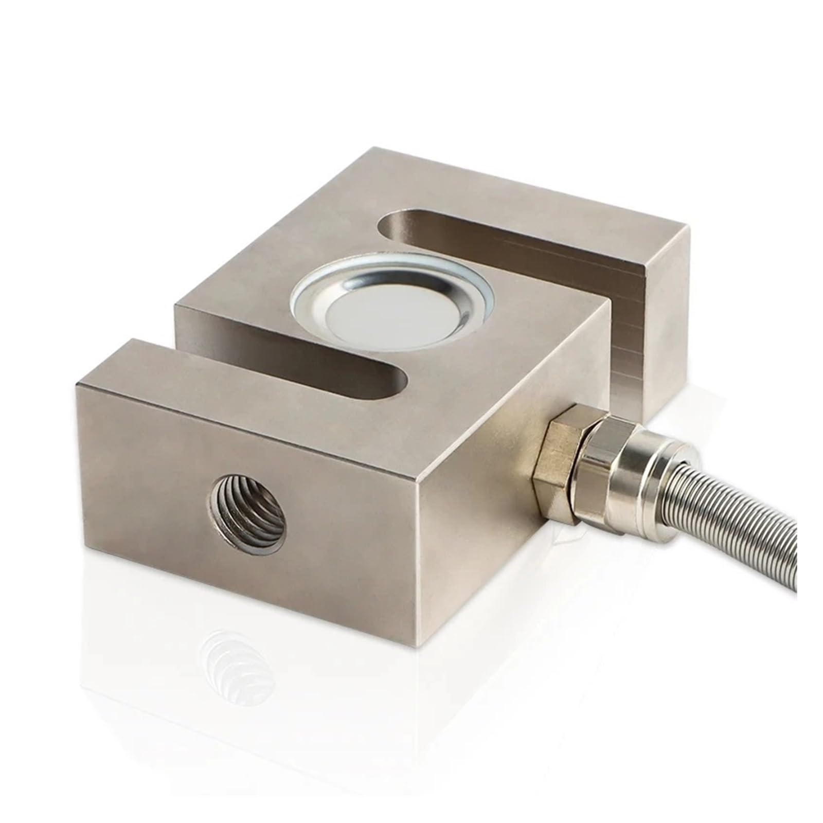 Sensor de celda de carga tipo S de 5 kg a 5 toneladas - Transductor de fuerza de tensión de presión de alta precisión-1 pieza(1ton)