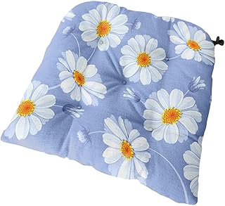 Krzesło poduszkowe, Chickwin Premium wyściełane poduszki na krzesła pikowane poduszki na siedzenia sofa do użytku wewnątrz i na zewnątrz poduszka redukcyjna świetna jako grubsza do biura (40 x 40 x 8 cm, jasnoniebieska)