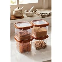 Smatware 4'L  Set Loxo S zd rmaz Saklama Kab  1500 ML TURUNCU