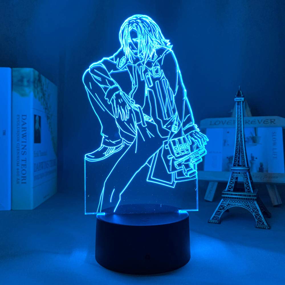 3D LED ضوء الليل الوهم مكتب مصباح غرفة نوم الديكور غرفة عيد ميلاد الحاضر مذنب تاج Gai Sugami-16 ألوان مع جهاز التحكم عن بعد