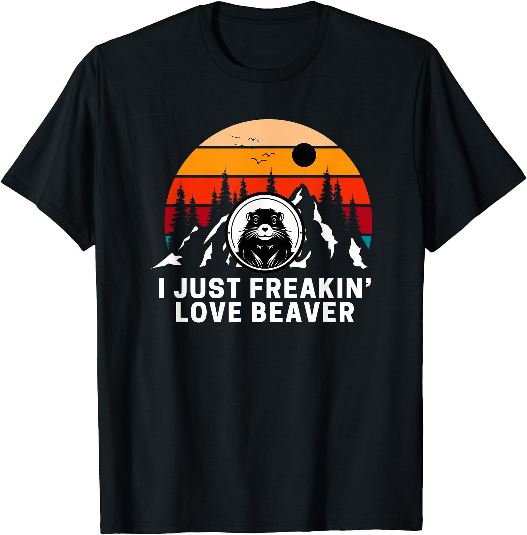 I just freakin' love Beaver Vintage Sunset T-ShirtT-Shirt