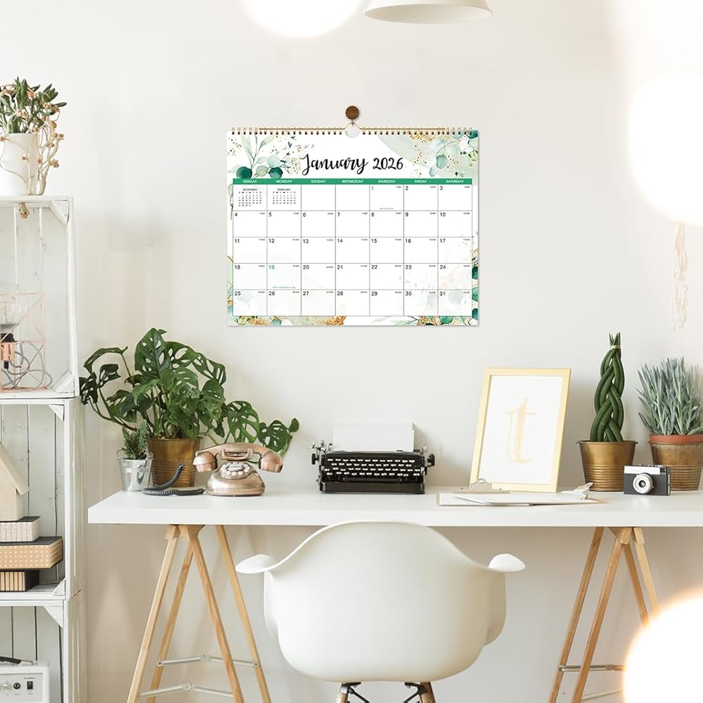 Jotsome Wall Calendar 2025-2026, Academic Monthly Wall Calendar From