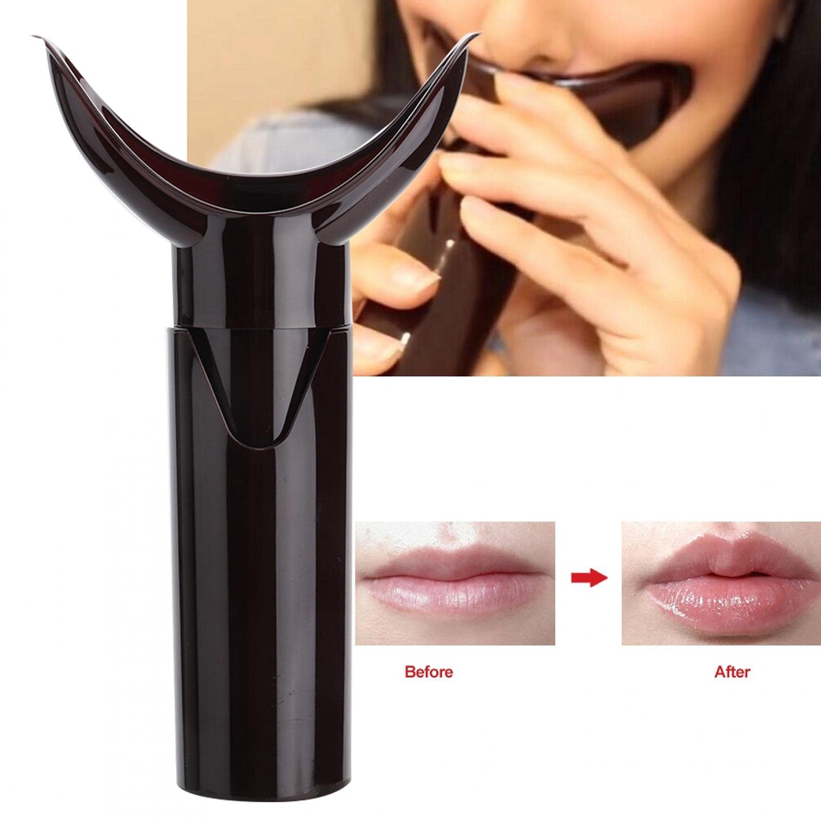Lip Booster Amélioration des Lèvres en Silicone Rehausseur de Lèvres Repulpant Bouche Parfaite et Lèvres Sexy avec Repulpeur de Lèvres pour Femmes et Filles(rouge foncé)