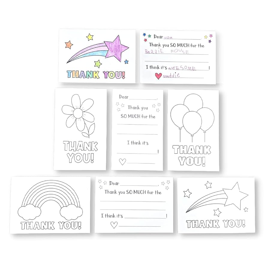 amazon-com-12-kids-thank-you-cards-fill-in-the-blank-kids-fill-in-the-blank-thank-you-cards-for-kids-birthday-thank-you-cards-kids-birthday-kids-thank for Blank Thank You Cards Free Printable Amazon.com : 12 Kids Thank You Cards Fill in the Blank - Kids Fill in the Blank Thank You Cards for Kids - Birthday Thank You Cards Kids Birthday - Kids Thank for Blank Thank You Cards Free Printable